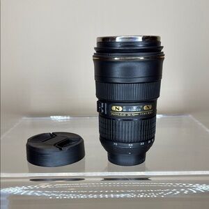 Nikon Style Lens Insulated Cup with Lid